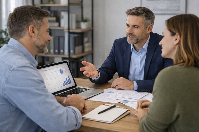 Independent mortgage broker in Franklin TN advising clients on loan options versus a bank